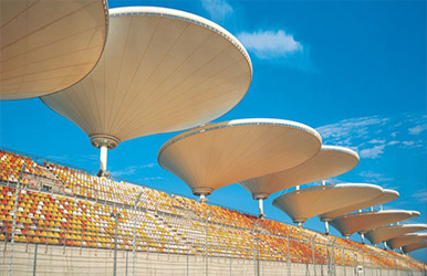 張拉膜結構看臺